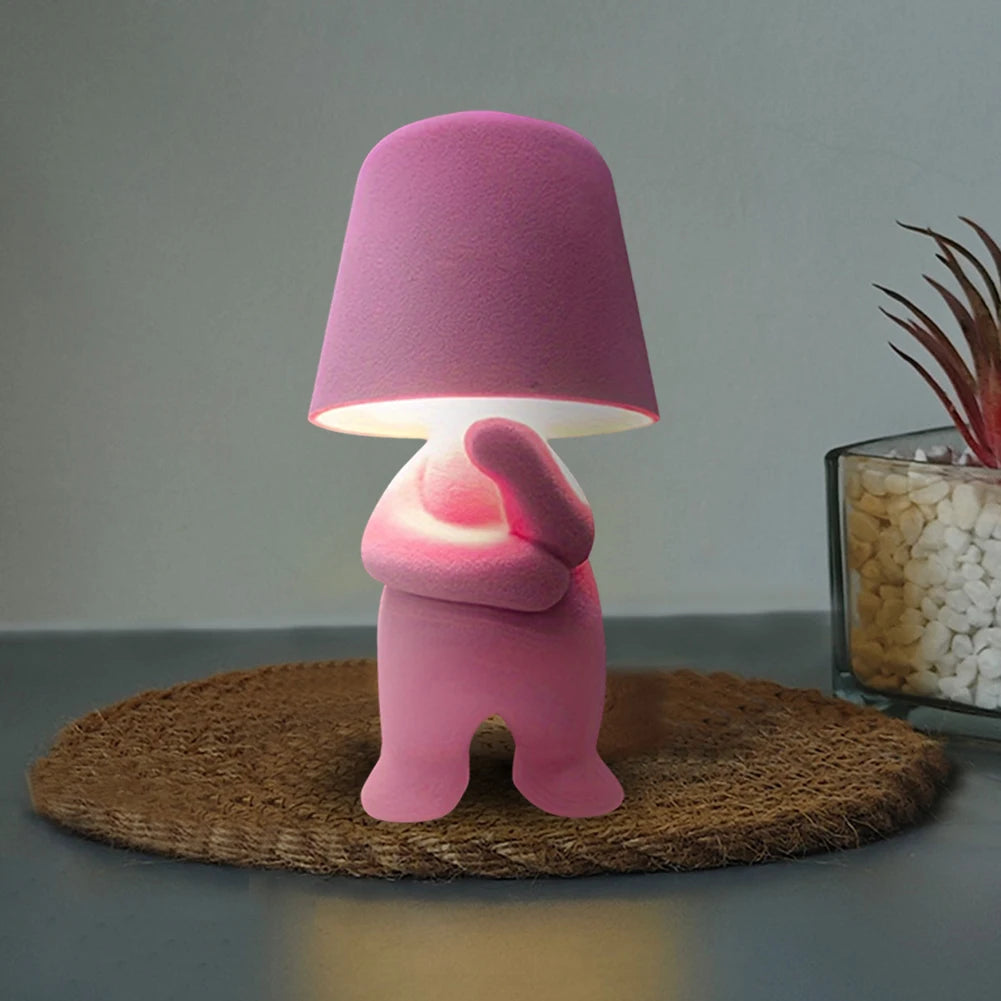 Little Naughty Boy Table Lamp Creative Shy Boy Night Light Small Book Lights for Children Bedroom Bedside Decoration Gift